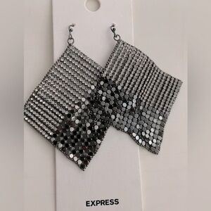 Crystal Mesh Glitz Earrings & Necklace Set NWT